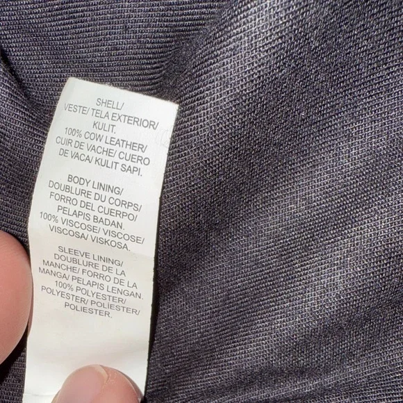 Lucky Brand Men's Dark Brown Leather Jacket